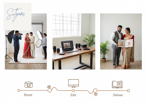 Ever wondered what really happens after you book a photo studio near me for your big day? At Saty… post image