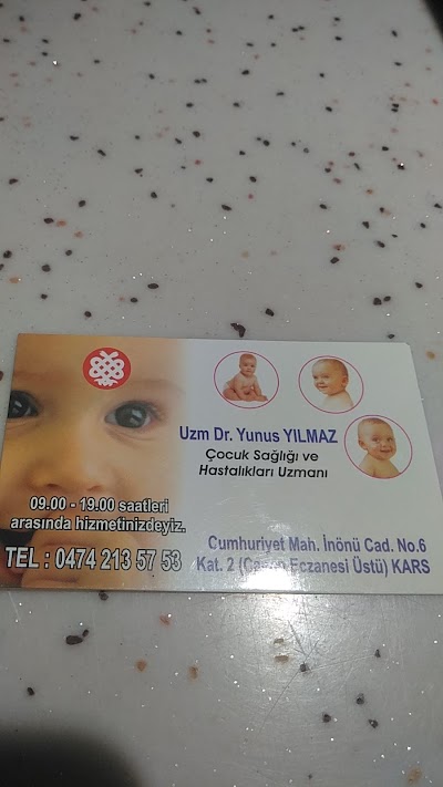 Uzm. Dr Yunus Yılmaz ( KARS ÖZEL ÇOCUK DOKTORU, SÜNNET, KARS HACAMAT, KARS PRP, KARS AKAPUNKTUR)