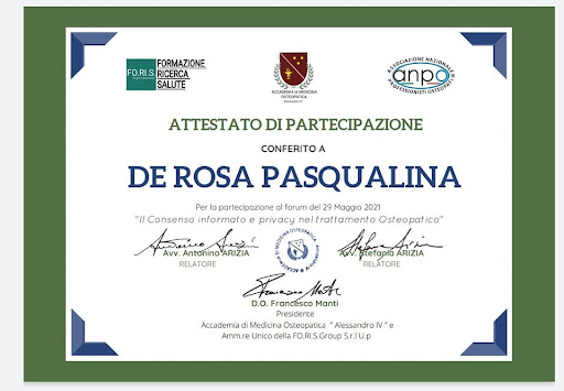 Osteopata Pasqualina De Rosa - Thumbnail