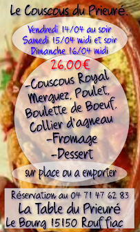 Menu La Table Du Prieuré Page 4