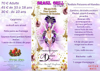 Menu Brasil Grill Restaurant Cap d'Agde Page 2