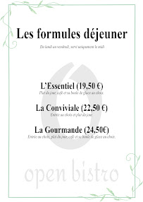 Menu Open Bistro - Restaurant Cogolin & O jardin Page 2