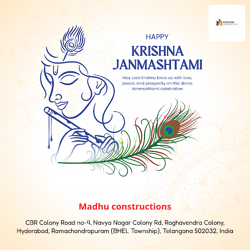 Celebrate Janmashtami with Madhu Constructions, your trusted builders in Hyderabad, transforming… post image
