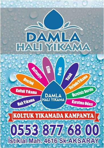 Damla Halı yıkama