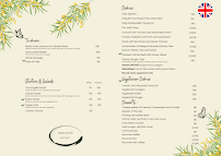 Menu La Taverne de la Métairie Page 1