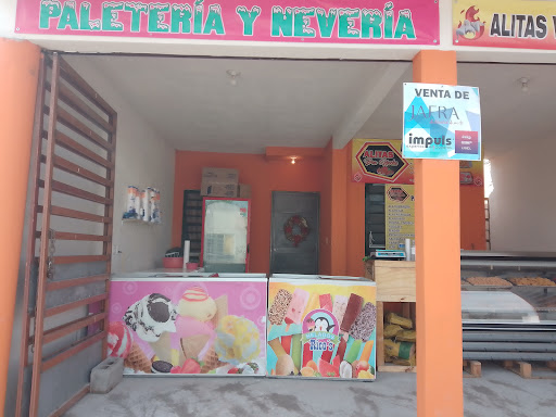 Alitas don necho,,,y paleteria y nieveria