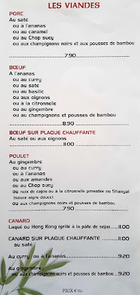 Menu Le Saïgon Page 10