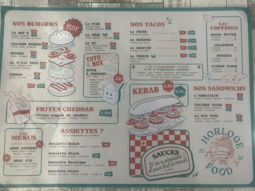Horloge Food