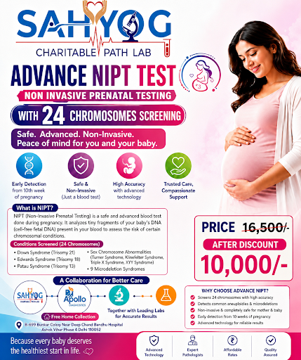 Advance NIPT Test – Non-Invasive Prenatal Testing with 24 Chromosomes Screening 🤰🧬