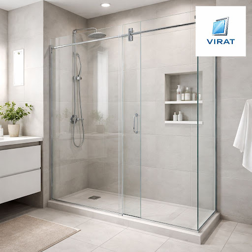 Upgrade your bathroom with elegant, clear shower glass partitions that keep your space bright, hy… post image