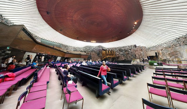 Église Temppeliaukio d'Helsinki (Temppeliaukion Kirkko)