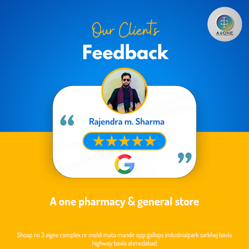 Rajendra M. Sharma from Ahmedabad swears by the exceptional service at A one pharmacy & general s… post image