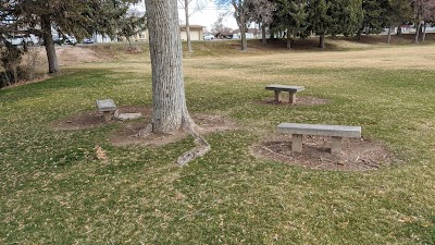 Stone park benchs