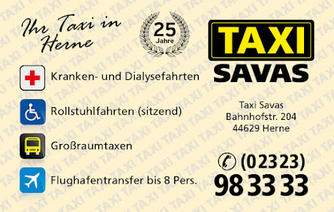 Bild: Taxi Savas Herne - Krankenfahrten, Rollstuhlfahrten, Flughafentransfer Vom Inhaber