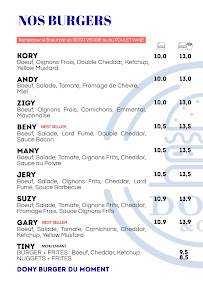 Menu Dony & Co - FoodTruck Burgers Page 1
