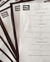 Menu Comme à la Maison Page 1