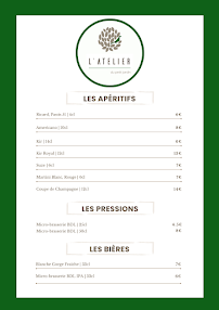Menu L'Atelier du Petit Jardin Page 5