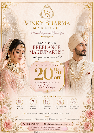 Bridal makeup in just 5999 with 1party makeup free.