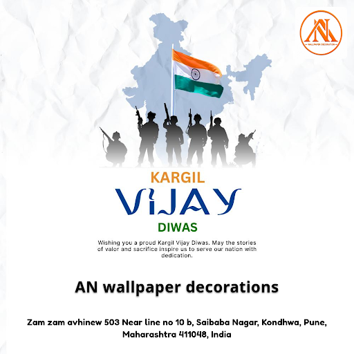 Celebrate Kargil Vijay Diwas with us by transforming your space with stylish wallpaper for living…