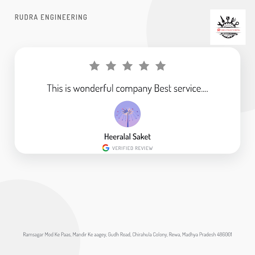 Heeralal Saket, a satisfied customer from Rewa, recommends Rudra Engineering for exceptional serv… post image