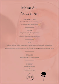 Menu La Cuisine de Rose Page 1