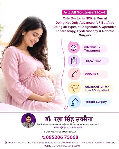 As a Best Infertility Doctor in Meerut, Dr Ratna Singh Saxena offers consultation for various fer… post image
