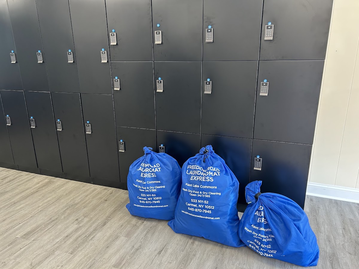 Self-service laundry at Freedom Road Laundromat Express, Carmel, CT