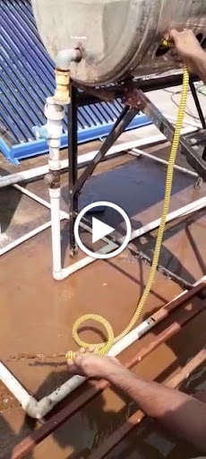 How we clean solar tank post image