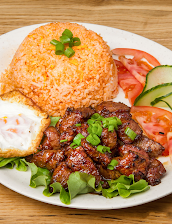 Riz Au Boeuf Loc-lac Et Oeuf Au Plat
