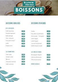 Menu Le Pré de chez vous Page 2