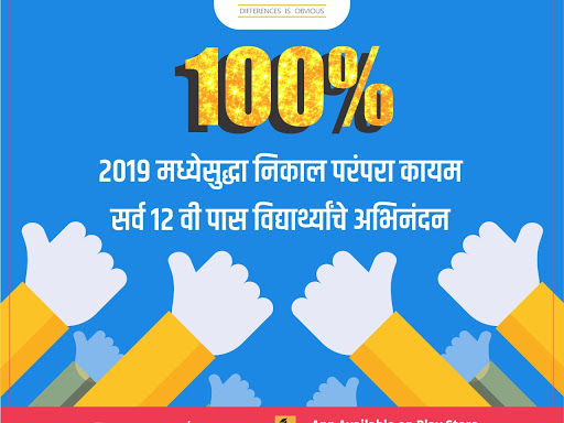 100% Result of 12th in 2019.