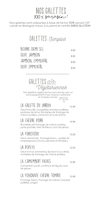 Menu Crêperie Les blés d’or Page 2