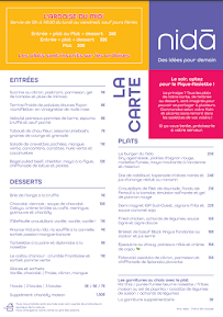 Menu Le Nida Page 2