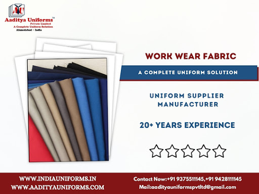 Work Wear Fabric Available At Aaditya Uniforms post image