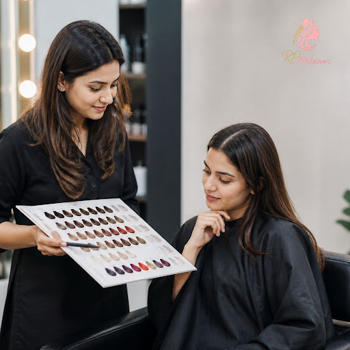Thinking about colouring your hair for the first time? At RP Makeovers in Baghpat, our hair speci… post image
