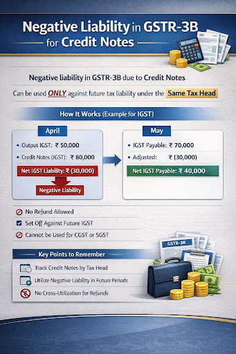 Understanding Negative Liability in GSTR-3B (with Illustration) post image