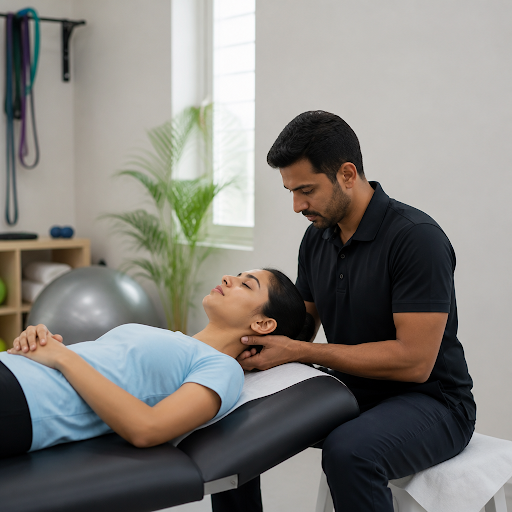 Neck pain slowing you down at work or disturbing your sleep? At kinetic Experts Physiotherapy Chi… post image