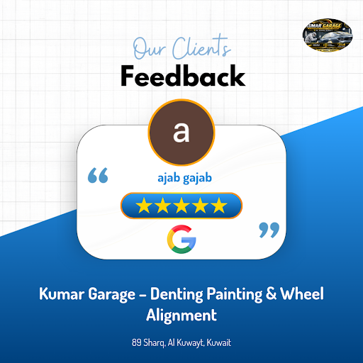 Ajab gajab! 'ajab's 5-star experience at Kumar Garage – Denting Painting & Wheel Alignment in Sha…