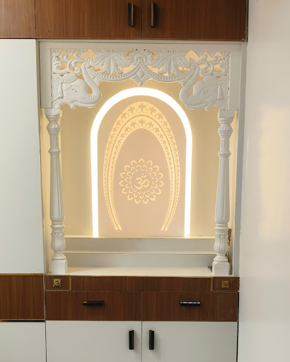 Star Corain Interior brings you premium quality Corian temple designs, luxury interior designs, a…