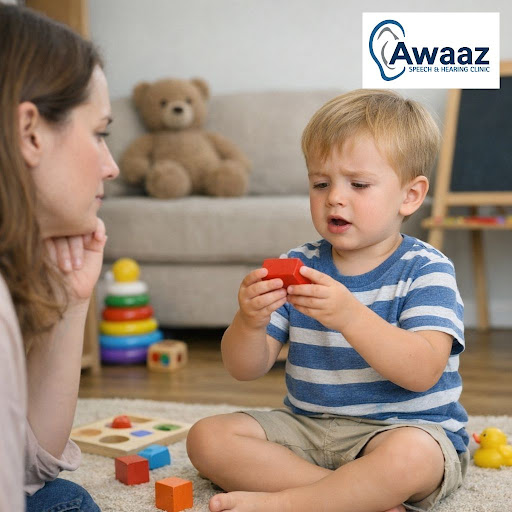 Worried that your child is not speaking like other kids their age? At Awaaz Speech and Hearing Cl… post image