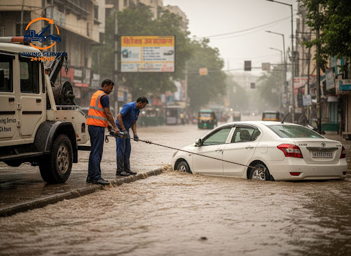 ✔️ Specialised flood recovery for cars and bikes stuck in deep water, basements, or narrow lanes… post image