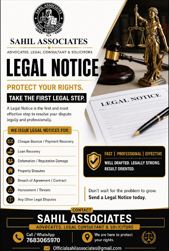 At Sahil Associates, we provide professionally drafted legal notices for individuals, businesses,… post image