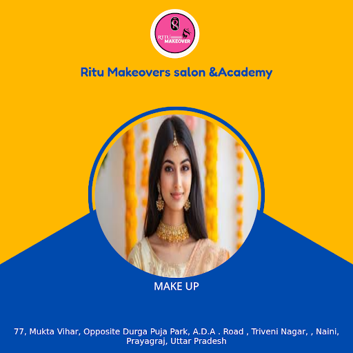Get ready to look your best with our top-quality makeup products. Ritu Makeovers salon & Academy… post image