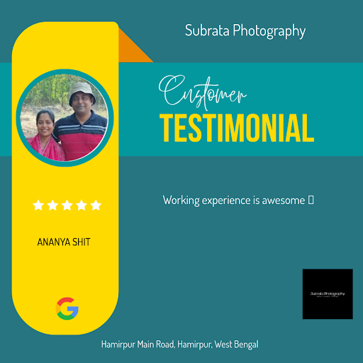 ANANYA gives a glowing 5-star review to Subrata Photography, a renowned wedding photographer in H…