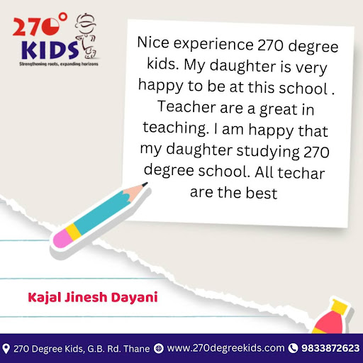 Kajal Jinesh Dayani shares her thoughts about the exceptional journey at 270 Deg Kids Preschool.… post image