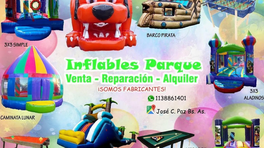 Consultar Fabricación densidad Inflables Parque - Fábrica de Juegos inflables en José C. Paz VENTA -  ALQUILER - REPARACIÓN