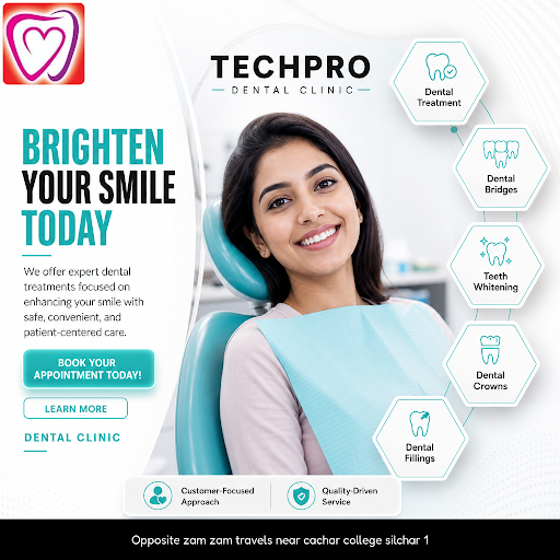 At Techpro Dental Clinic, we offer expert dental treatments including dental crowns, bridges, whi… post image