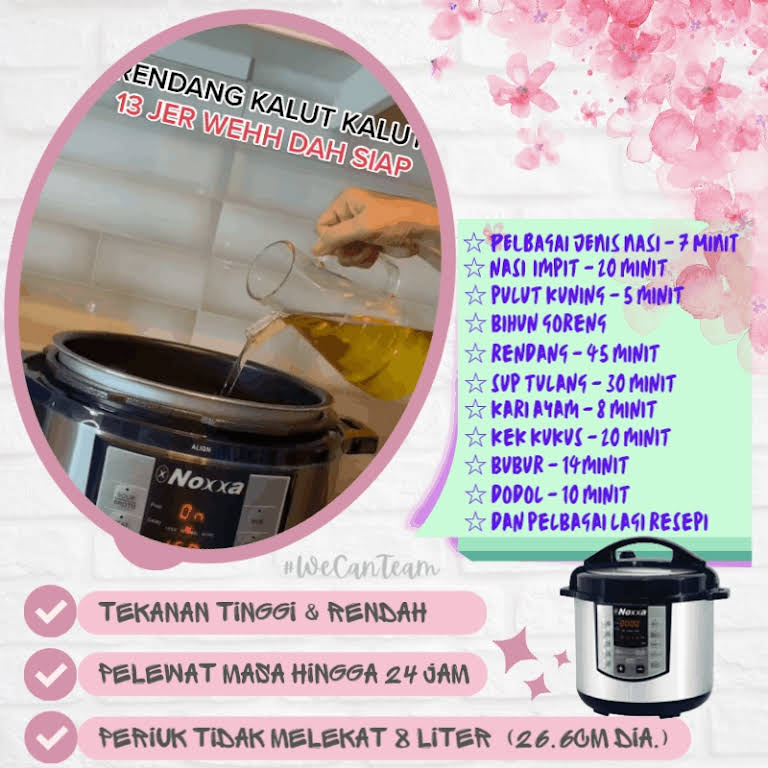 Noxxa Pressure Cooker Melaka Appliance Shop In Malacca