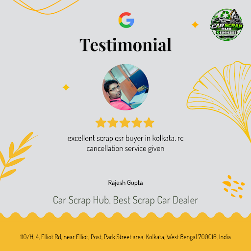 Rajesh Gupta raves about his exceptional experience with Car Scrap Hub, the best scrap car dealer… post image