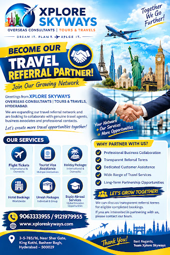 Xplore Skyways is inviting genuine travel agents, business associates, and professional contacts… post image
